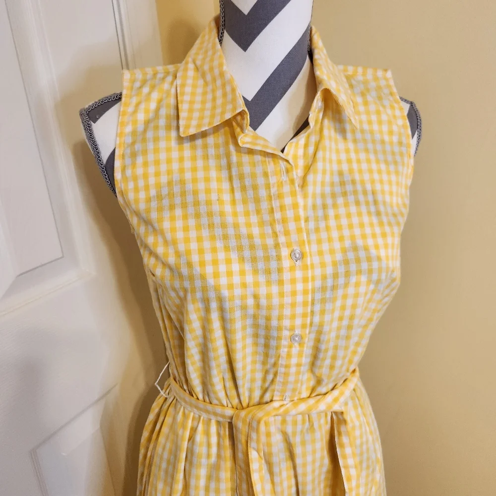NWT Gingham Shirt Dress S - Picture 8 of 8